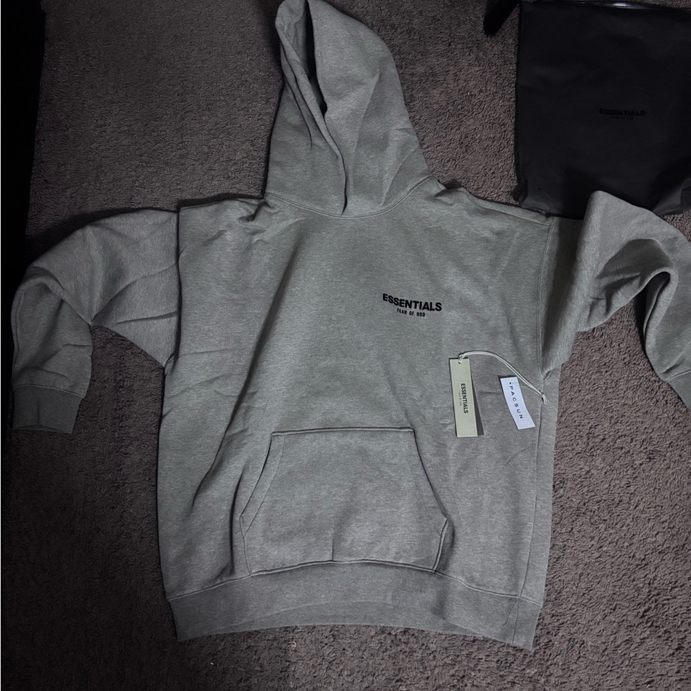 PacSun Essentials Dark Oat Hoodie Large